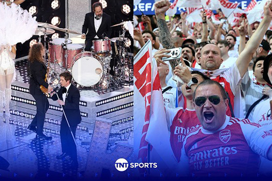 2026年UEFAチャンピオンズ・リーグ決勝のキックオフショーでザ・キラーズがライヴ・パフォーマンス