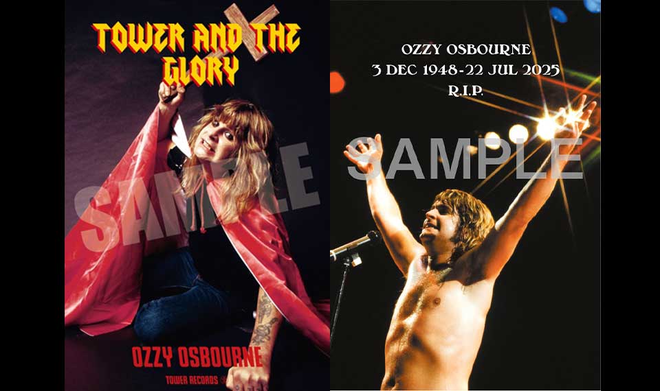 HR/HMの魅力をタワーレコードの総力で紹介するキャンペーン「TOWER TO THE GLORY」、第1弾はオジー・オズボーン！　名古屋パルコ店限定で関連書籍の購入特典も決定！