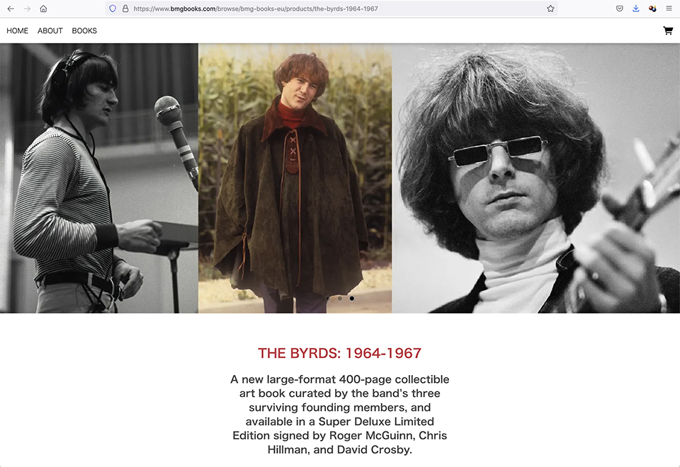 オリジナル・メンバー3人がキュレーションしたザ・バーズの豪華ヴィジュアル本『The Byrds 1964-1967』、2022年発売 NEWS  MUSIC LIFE CLUB