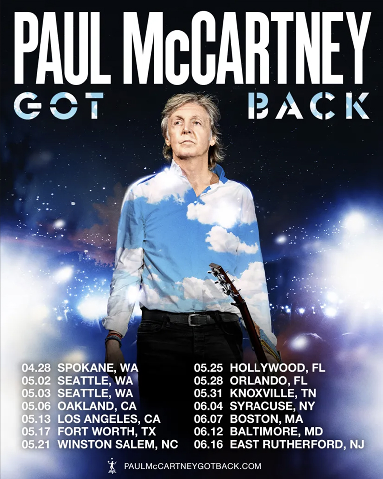 ポール・マッカートニー、今年の北米ツアー「Got Back」発表 | NEWS | MUSIC LIFE CLUB