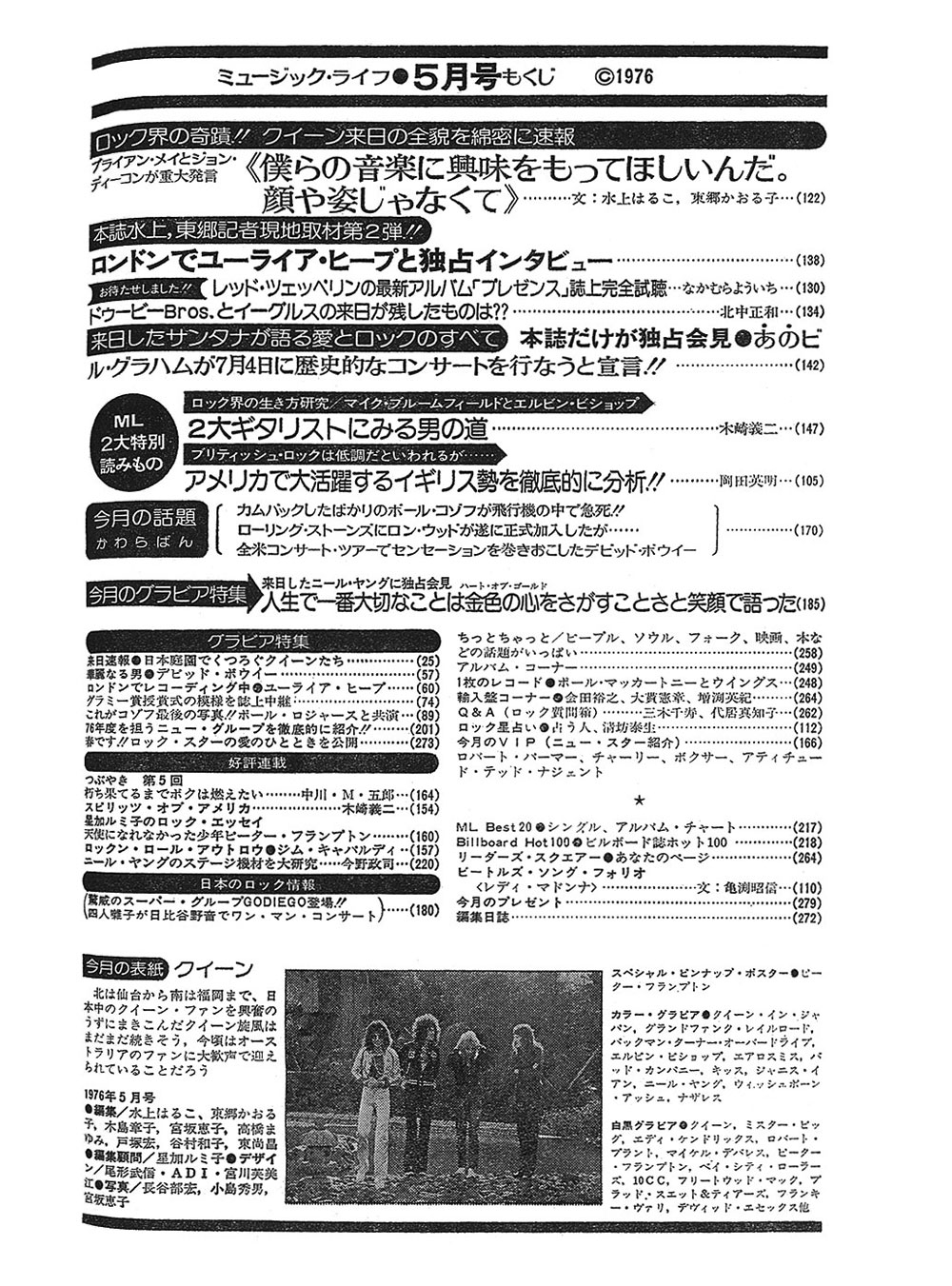 1976年05月号 Ml Gallery 1976年 Music Life Club