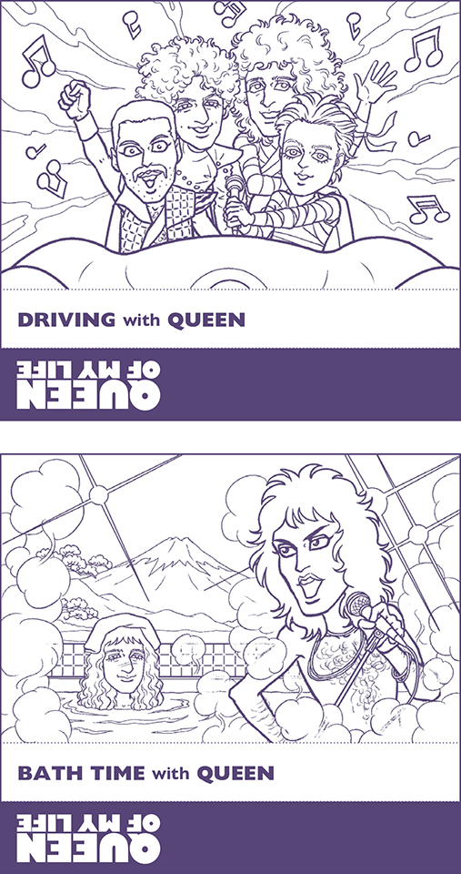 QUEEN OF MY LIFE』特別企画】ぬり絵カセット・レーベル作品展覧