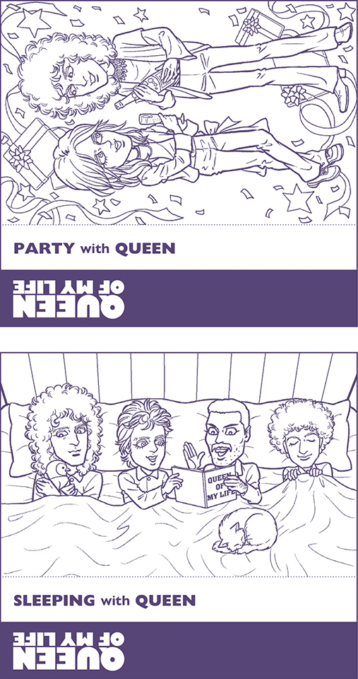 QUEEN OF MY LIFE』特別企画】ぬり絵カセット・レーベル作品展覧会