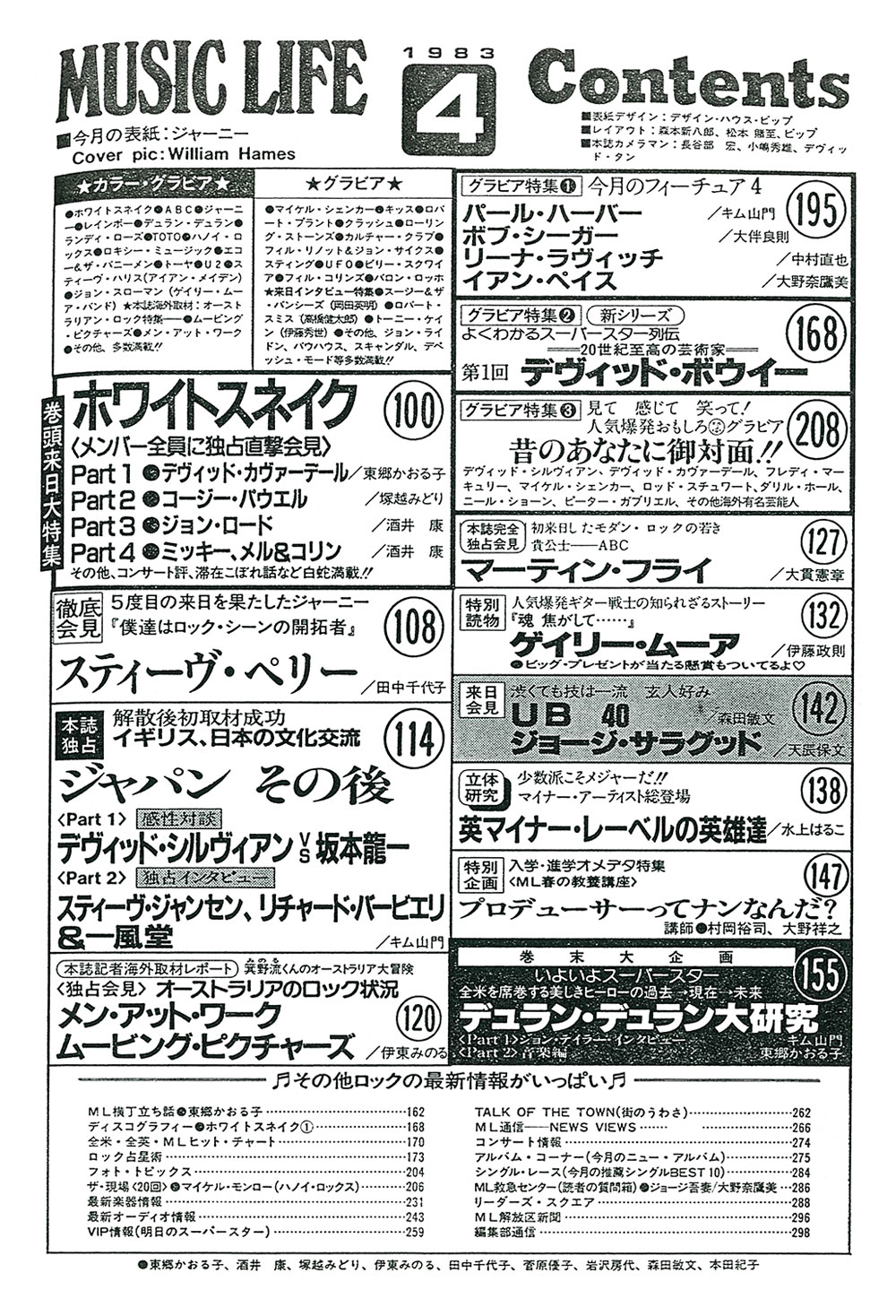 1983年04月号 | ML GALLERY-1983年 | MUSIC LIFE CLUB