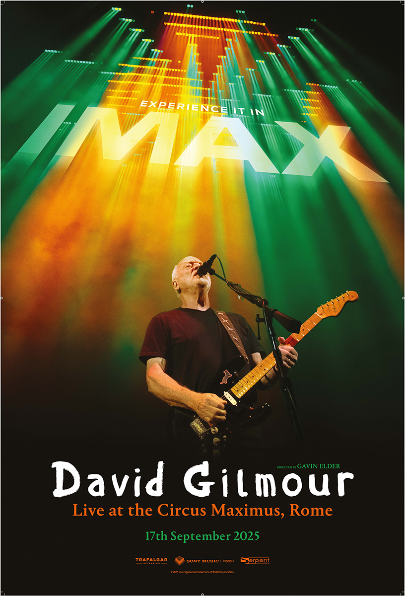 デヴィッド・ギルモア最新ソロ・ライヴの上映を9/18（火）一夜限定開催