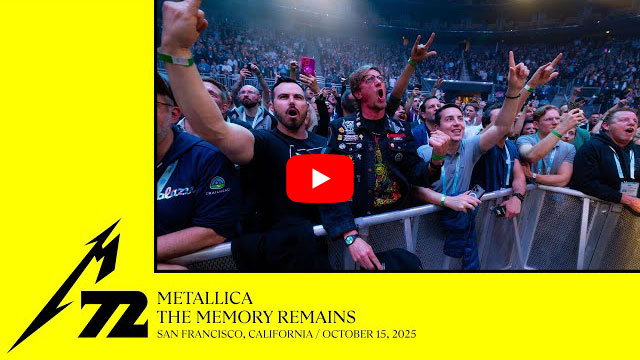 メタリカ、“M72 World Tour” からのライヴ動画「Wherever I May Roam
