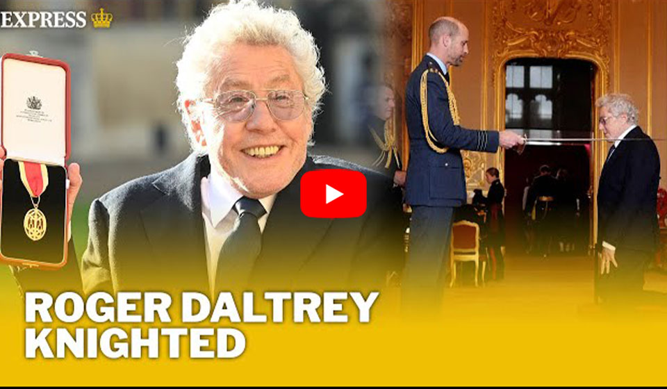 ザ・フーのロジャー・ダルトリー、英ウィンザー城にてナイトの称号を