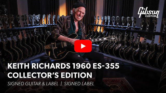 キース・リチャーズ、ギブソン・カスタムから新たにシグネチャー