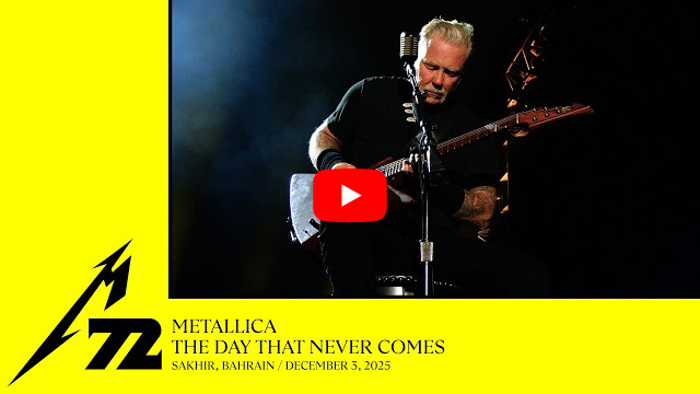 メタリカ “M72 World Tour” ライヴ動画、「Master Of Puppets」等最新