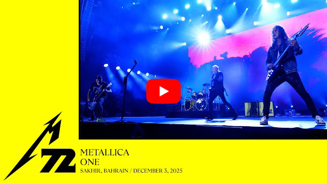 メタリカ “M72 World Tour” ライヴ動画、「Master Of Puppets」等最新