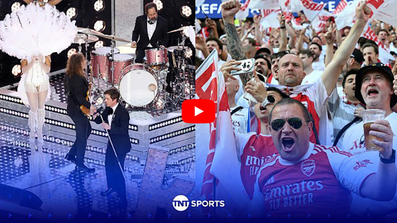 2026年UEFAチャンピオンズ・リーグ決勝のキックオフショーでザ