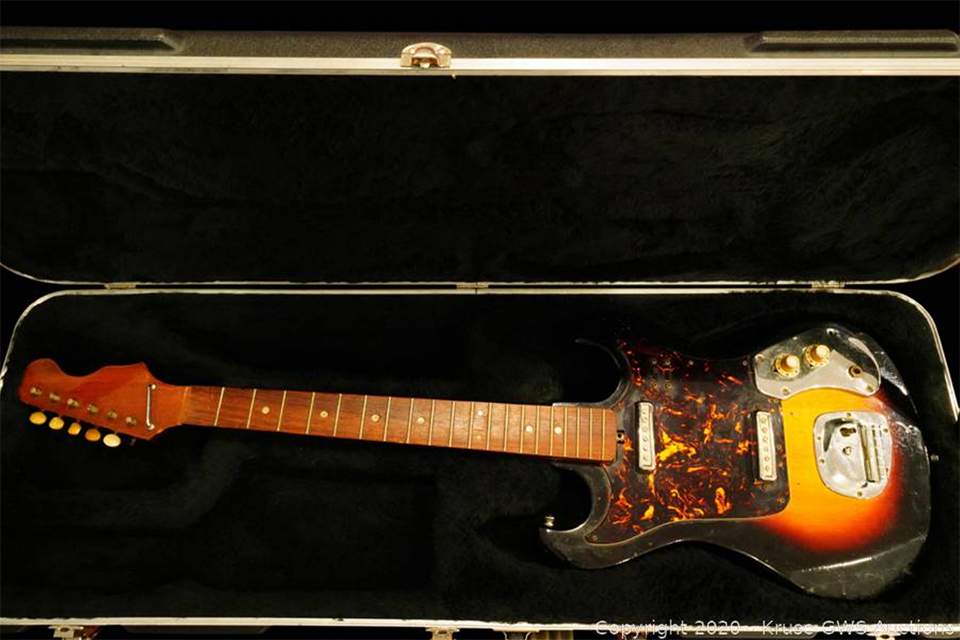 ジミ ヘンドリックスが60年代初期に使用した日本製エレキギターがオークションに News Music Life Club