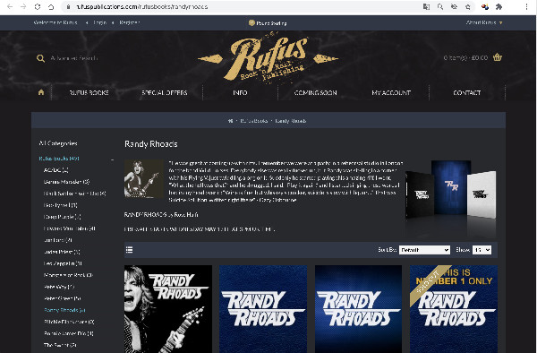 ロス・ハルフィンが撮影したランディ・ローズの写真集、前書きはオジー